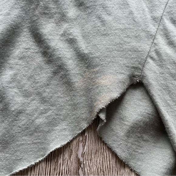 Frank and Eileen Easy Side Slit Tank Midi Dress Sage Green T-Shirt - Picture 9 of 10